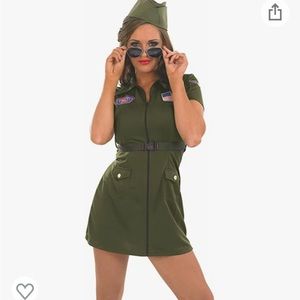 Aviator Girl / Top Gun Costume (size M- worn once)